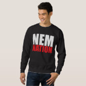 NEMNATIONのロゴのワイシャツ スウェットシャツ (正面フル)