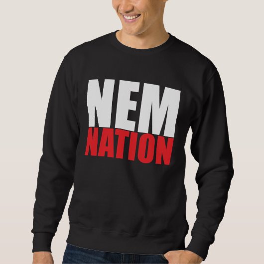NEMNATIONのロゴのワイシャツ スウェットシャツ (正面)