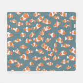 Nemoとフレンド フリースブランケット (正面(横))