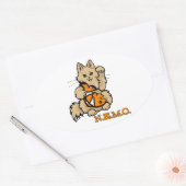 NEMO車のステッカー 楕円形シール (封筒)