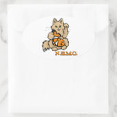 NEMO車のステッカー 楕円形シール (バッグ)