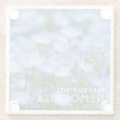NEMOPHILA（Baby Blue Eyes） ガラスコースター (裏面)