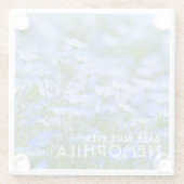 NEMOPHILA（Baby Blue Eyes） ガラスコースター (裏面)
