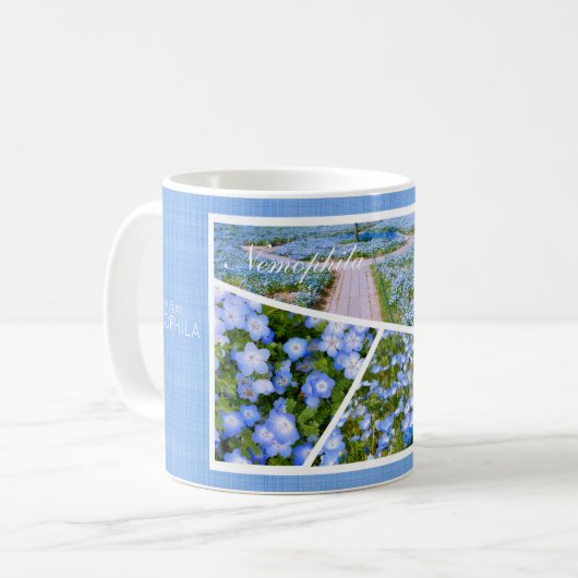 NEMOPHILA(Baby Blue Eyes) コーヒーマグカップ (正面左)