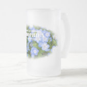 NEMOPHILA(Baby Blue Eyes) フロストグラスビールジョッキ (正面右)