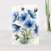 Nemophila - Watercolor flowers カード (正面)