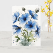 Nemophila - Watercolor flowers カード (黄色い花)