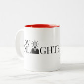 NENの大きいコーヒー・マグ ツートーンマグカップ (正面左)