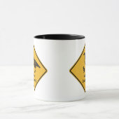 Neneの交差、交通警告標識、ハワイ、米国 マグカップ (中央)