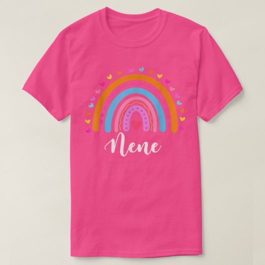 Nene Gifts For Grandma Cute Nene Rainbow Mothers D Tシャツ (デザイン正面)