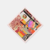 Neo-日本のアールデココラージュ「No History」 スタンダードカクテルナプキン (角)