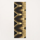 Neo Art Deco Black Gold Geometric Gatsby  ヨガマット (正面)