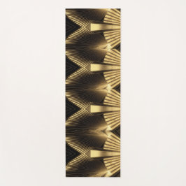 Neo Art Deco Black Gold Geometric Gatsby  ヨガマット