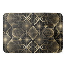 Neo Art Deco Black Gold Geometric Vintage Gatsby 