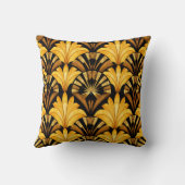Neo Deco Gold Geometric Abstract Pattern クッション (裏面)