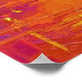 Neo Expressionist Mumbai Skyline Vibrant Sunset ポスター (角)