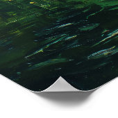 Neo Expressionist Singapore Skyline Vibrant Sunset ポスター (角)