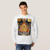 Neo-Gnostic Trinity：心、科学、神 Tシャツ (正面フル)