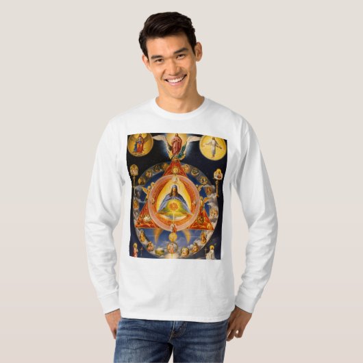 Neo-Gnostic Trinity：心、科学、神 Tシャツ (正面フル)