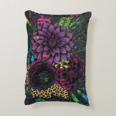 Neo-Grunge beautiful Pillow with Purple アクセントクッション (裏面(縦))