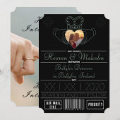 Neo-Mint Save the Date Claddagh Photo Frame セーブザデート (正面/裏面)