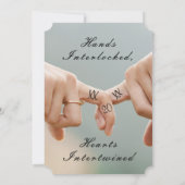 Neo-Mint Save the Date Claddagh Photo Frame セーブザデート (裏面)