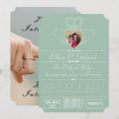 Neo-Mint Save the Date Claddagh Photo Frame セーブザデート (正面/裏面)