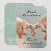 Neo-Mint Save the Date Claddagh Photo Frame セーブザデート (正面/裏面)