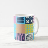 Neo Modernism artwork pattern made with abstract g コーヒーマグカップ (正面右)