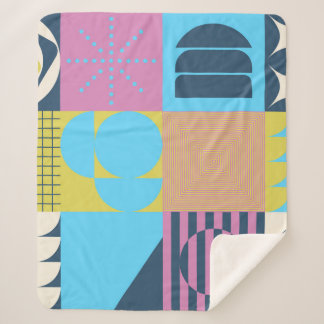 Neo Modernism artwork pattern made with abstract g シェルパブランケット