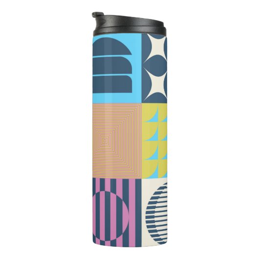 Neo Modernism artwork pattern made with abstract g タンブラー (回転右)