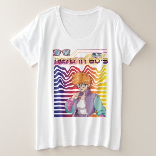 NEO NERD  プラスサイズTシャツ (デザイン正面)