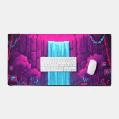  Neo-Nomad Pixel Nature Desk Pad - Cybernetic デスクマット (キーボード&マウス)