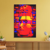 Neo-Polynesian キャンバスプリント (インサイチュ (リビング))