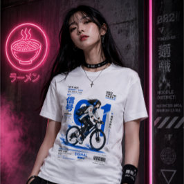 Neo Tokyo Files 001 -アニメ テックウェア サイバーパンク トライブレンドＴシャツ
