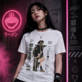 Neo Tokyo Files 003 -東京トランジットアニメテックウェア トライブレンドTシャツ