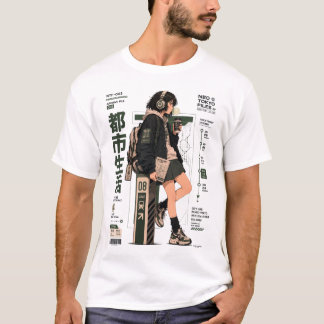 Neo Tokyo Files 003 -東京トランジットアニメテックウェア Tシャツ