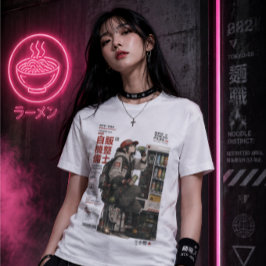 Neo Tokyo Files 004 -アニメサイバーパンクテクウェア トライブレンドＴシャツ