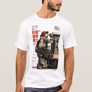 Neo Tokyo Files 004 -アニメサイバーパンクテクウェア Tシャツ