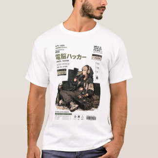 Neo Tokyo Files 005 -サイバーパンク アニメ テックウェア Tシャツ