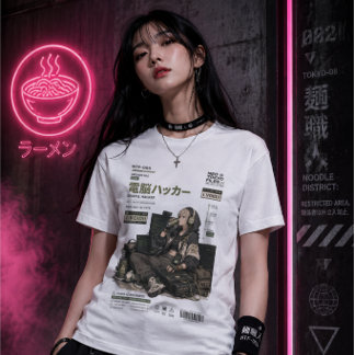 Neo Tokyo Files 005 - デジタルハッカー トライブレンドTシャツ