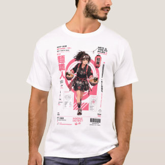 Neo Tokyo Files 008 - ラーメン アニメ 日本のストリートウェア Tシャツ