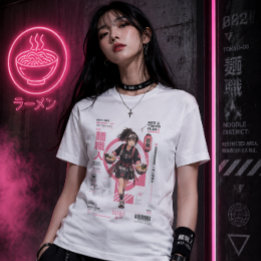 Neo Tokyo Files 008 – Noodle District | ラーメン・アニム トライブレンドTシャツ
