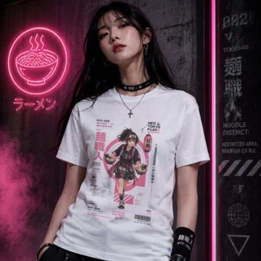 Neo Tokyo Files 008 – Noodle District | ラーメン・アニム トライブレンドＴシャツ