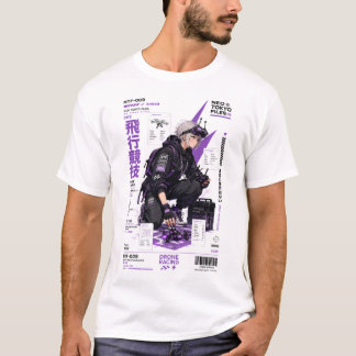 Neo Tokyo Files 009 -サイバーパンクFPVアニメテックウェア Tシャツ