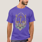 Neo-Traditional Libra – Heart & Honor Tシャツ (正面)