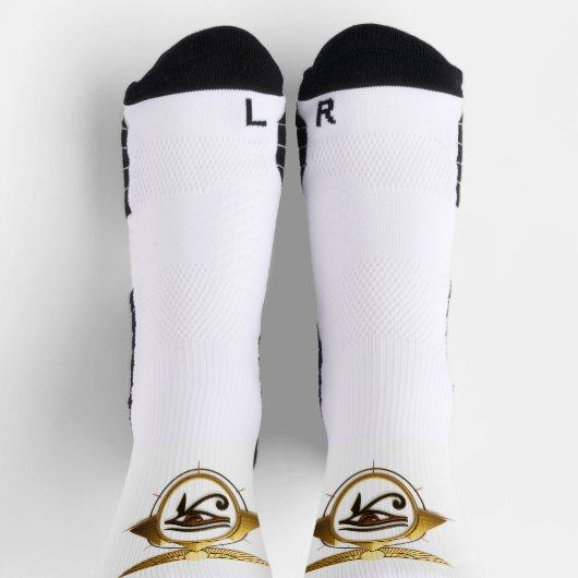 NeoAnkh 3D Eye of Horus Pyramids Winged Sun Disk  ソックス (上部)