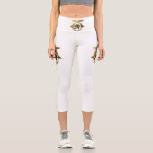 NeoAnkh 3D Golden Eye Of Horus & Winged Sun Disk カプリレギンス (正面)