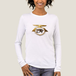 NeoAnkh 3D Golden Eye of Horus & Winged Sun Disk トライブレンドTシャツ
