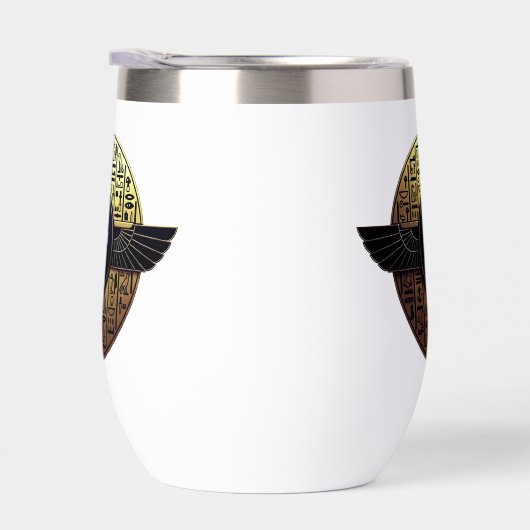 NeoAnkh 3D Golden Winged Ankh & Hieroglyphs Disk (右面)